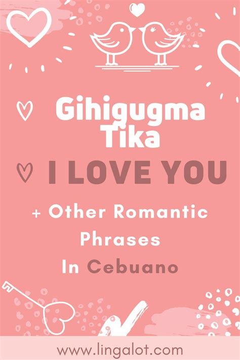 How to say I Love You in Cebuano/ Bisaya .